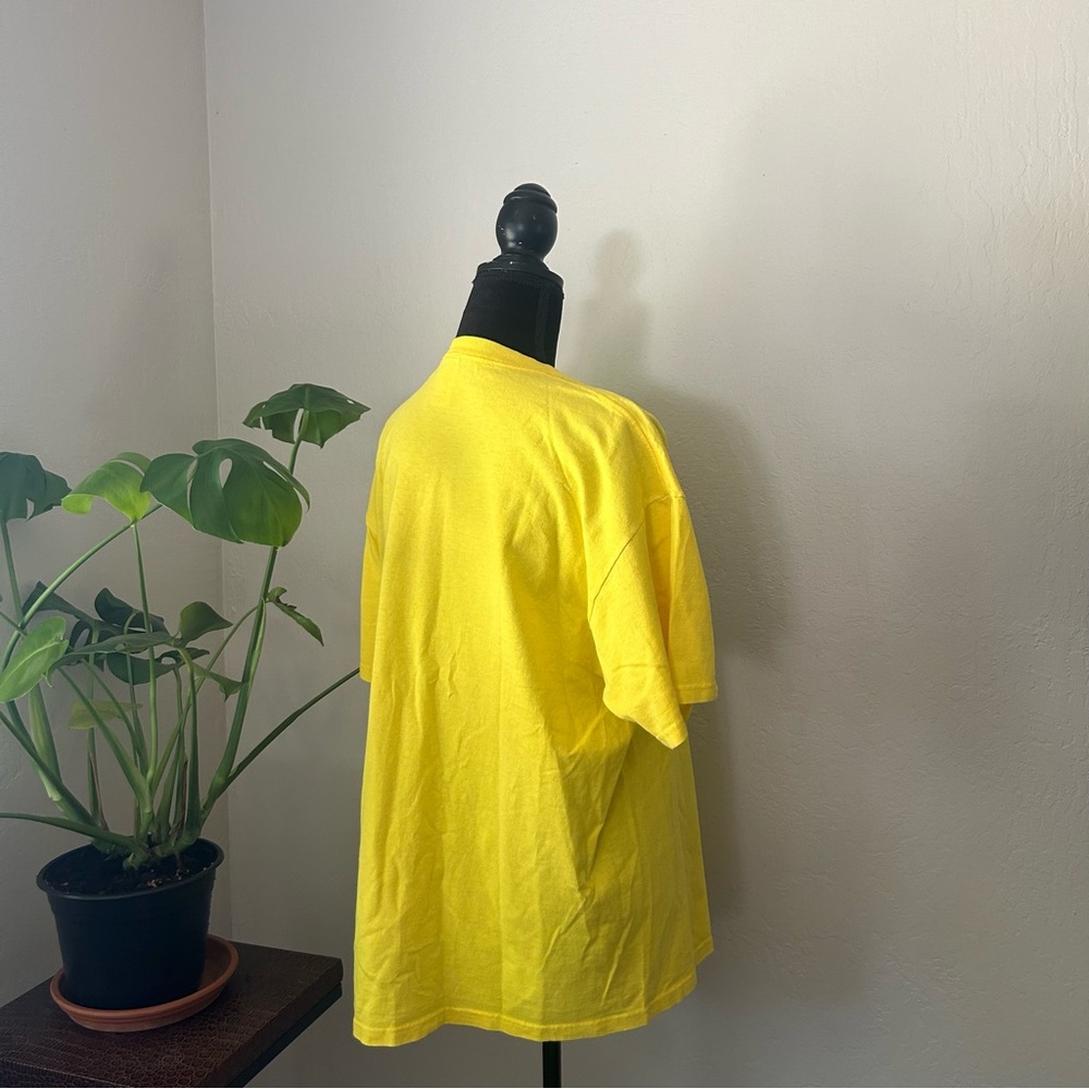 Y2K Vintage Retro Aesthetic Spam Neon Yellow Graphic Tee - Picture 8 of 12